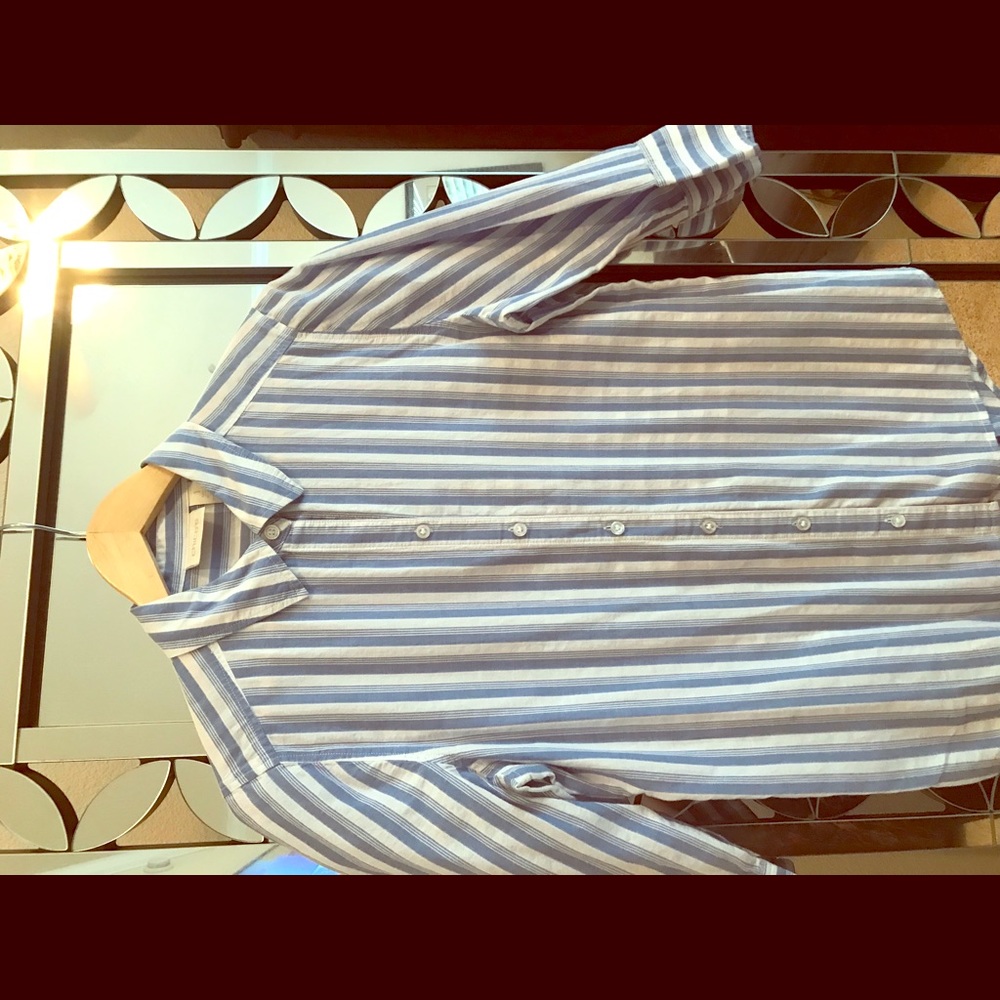 Blue & White striped blouse